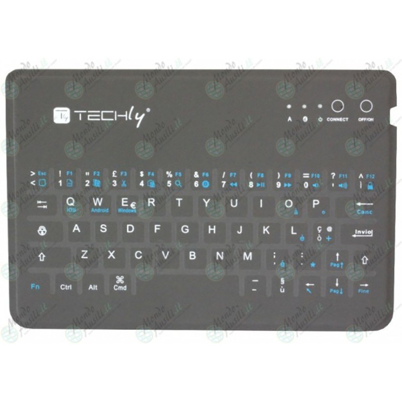 Mini Tastiera Super Sottile Bluetooth per Tablet - 22.36.03.009 - TASTIERA  COMPATTA - Ausili Informatici per Disabili