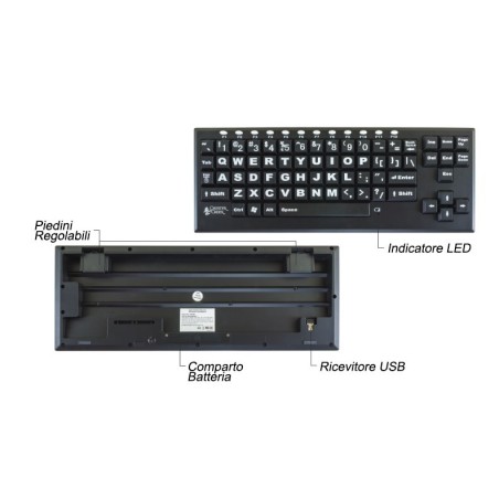 Visionkeys Wireless - 22.36.03.006 - TASTIERA SEMPLIFICATA