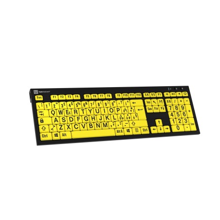 Tastiera Slimline Giallo/Nera XL