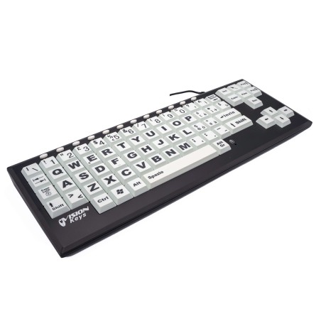 Visionkeys® Tastiera Espansa Bianca e Nera - 22.36.03.006