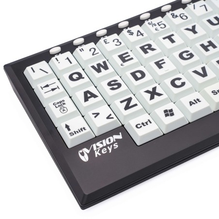 Visionkeys® Tastiera Espansa Bianca e Nera - 22.36.03.006