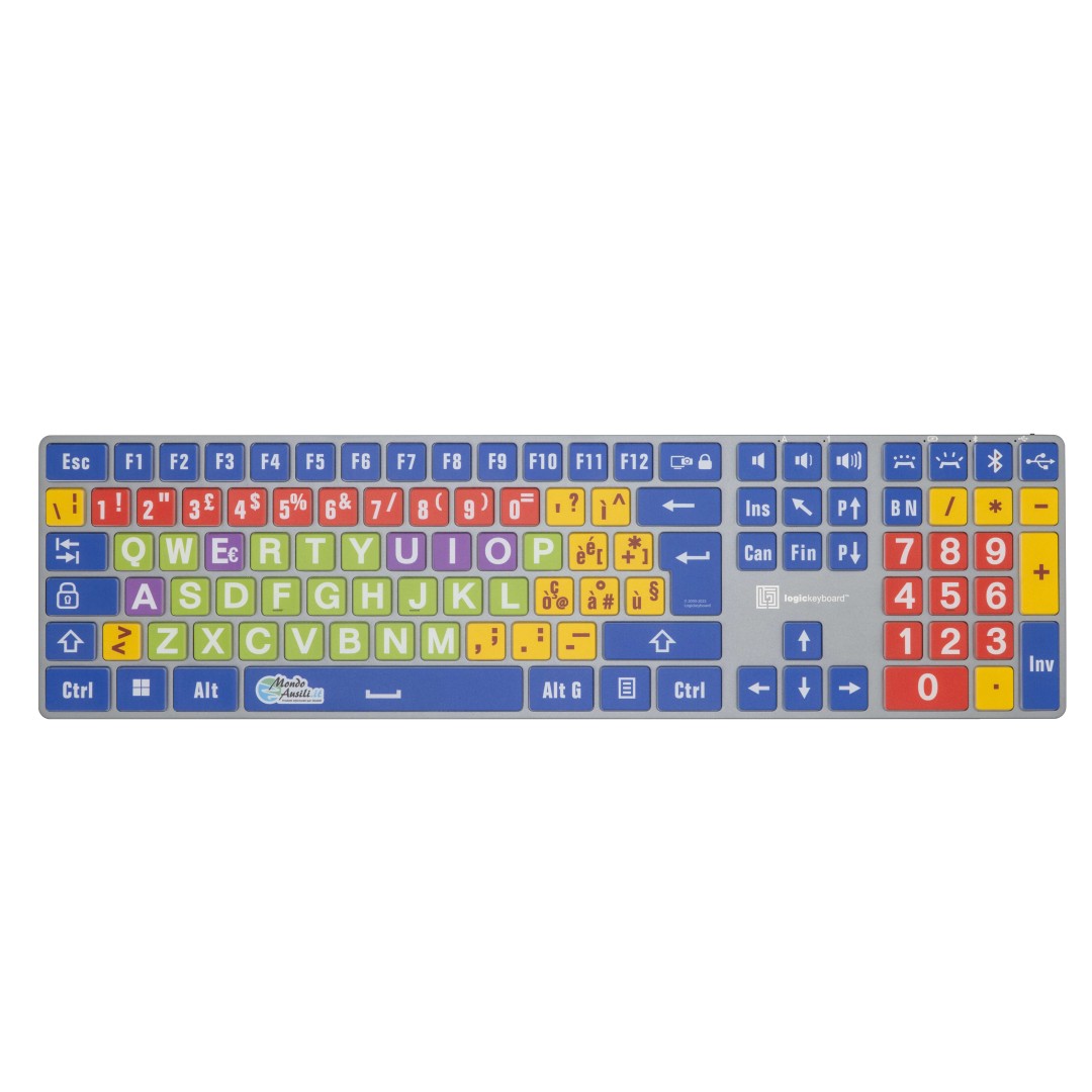 Simple Keys Bluetooth - Tastiera XL Colorata Retroilluminata