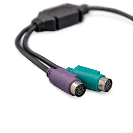 Cavo Adattatore USB 2.0 Maschio A 2 Porte PS2 Femmina – Per Tastiera E Mouse